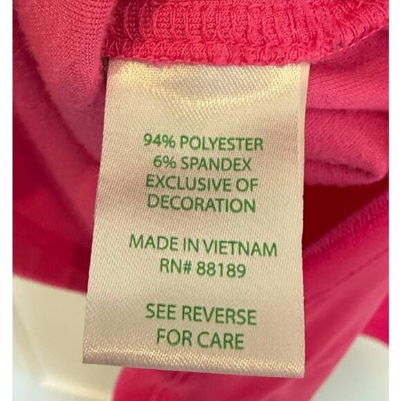 Lilly Pulitzer EUC-Blythe Velour Pullover-Pink Topaz Size XL - Picture 5 of 6